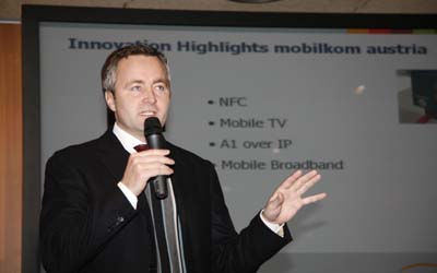 Ханнес Аметсрайтер, директор по маркетингу mobilkom austria group и Директор по маркетингу Telekom Austria Group